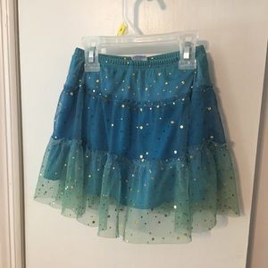 Sparkly blue skirt 5t